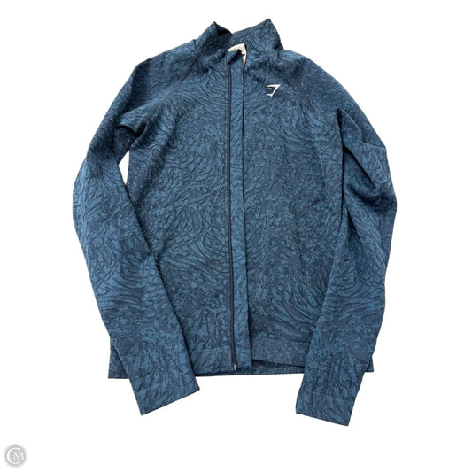 Athletic Jacket By Gym Shark In Blue, Size: S