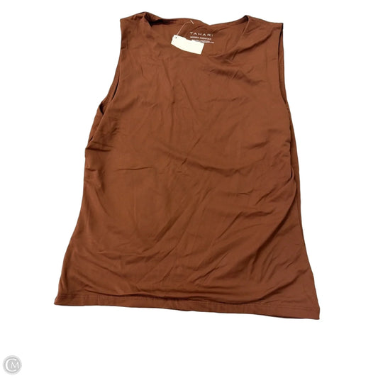 Top Sleeveless By Tahari In Brown, Size: M