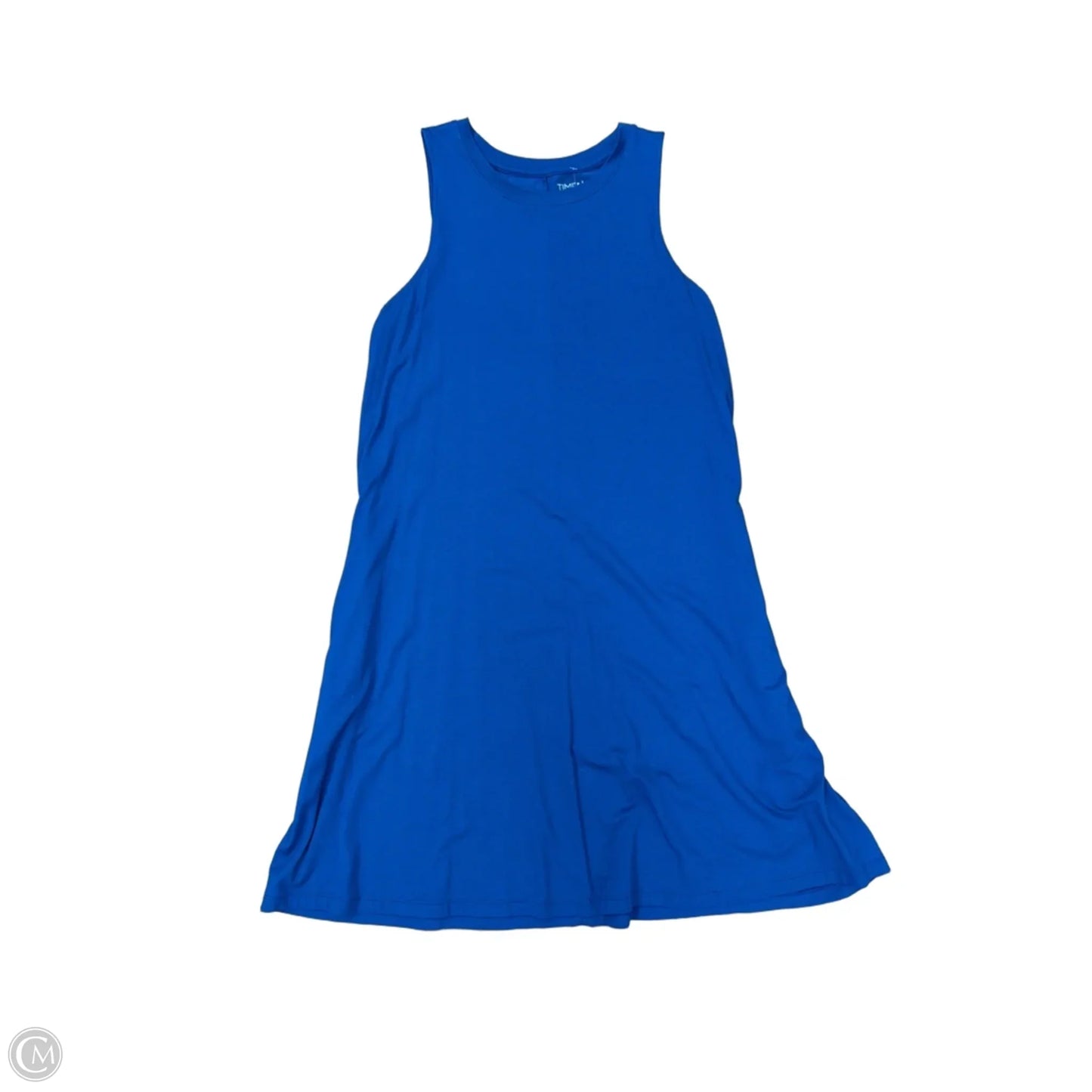 Dress Casual Midi By Time And Tru In Blue, Size: M