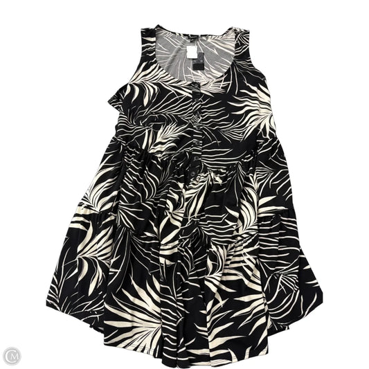 Dress Casual Midi By Torrid In Black & Cream, Size: 4x