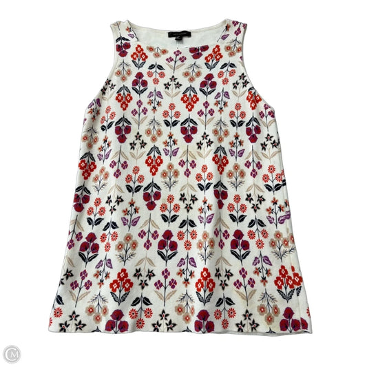 Top Sleeveless By Ann Taylor In Floral Print, Size: L