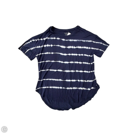 Top Short Sleeve By Time And Tru In Multi-colored, Size: L