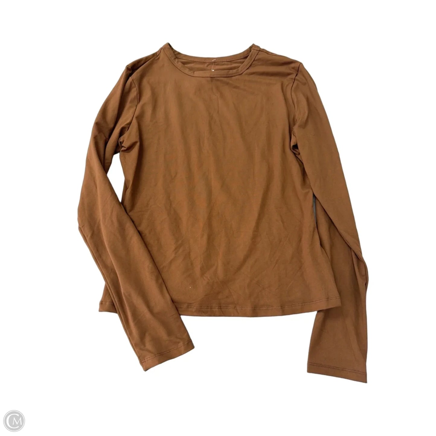 Top Long Sleeve Basic By Clothes Mentor In Brown, Size: Xl