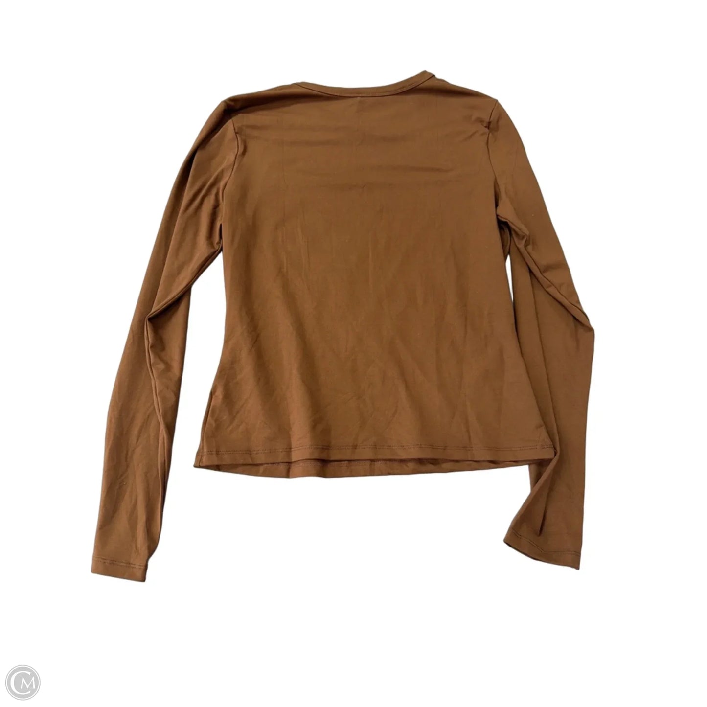 Top Long Sleeve Basic By Clothes Mentor In Brown, Size: Xl