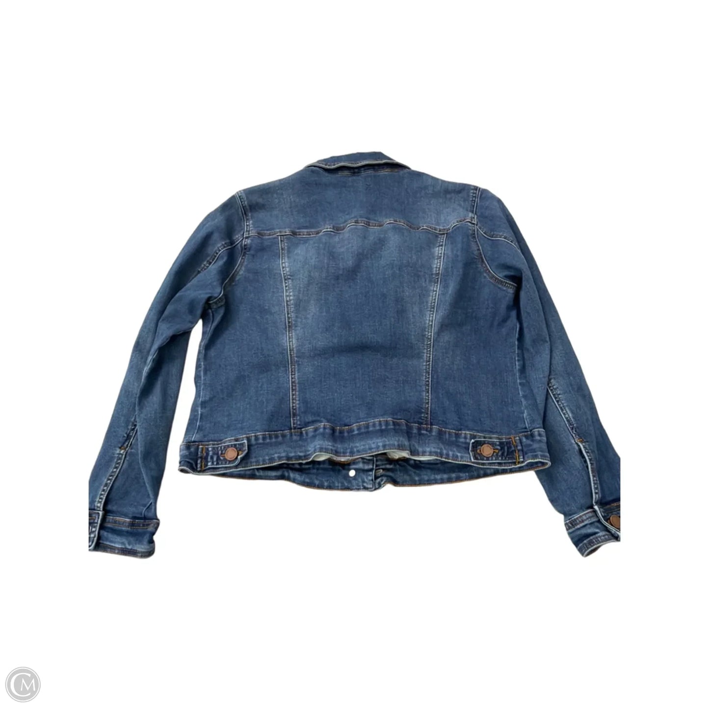 Jacket Denim By Izod In Blue Denim, Size: L
