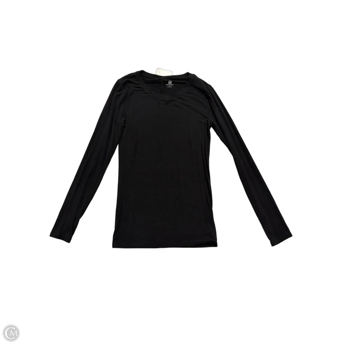 Top Long Sleeve Basic By Gap In Black, Size: S