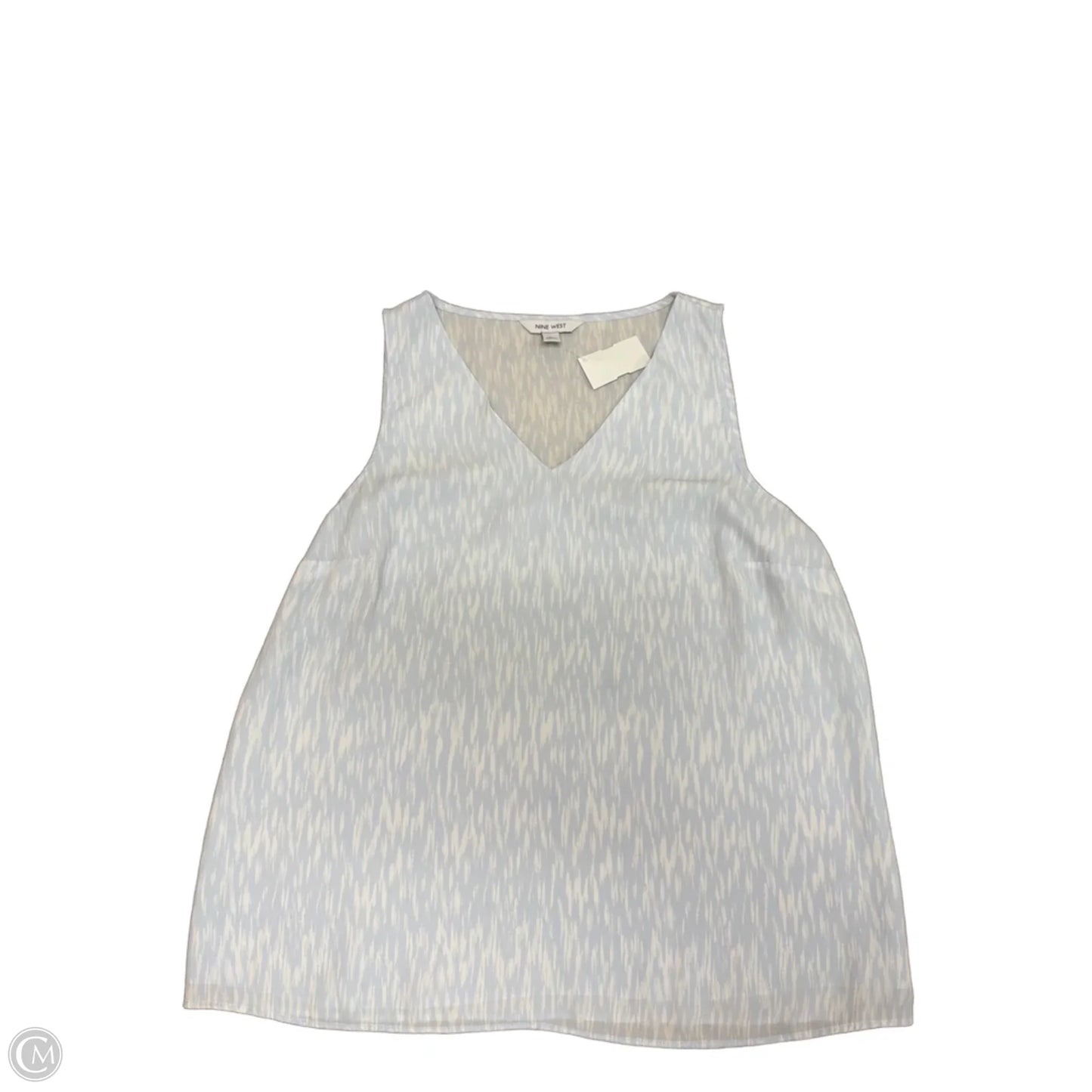 Top Sleeveless By Nine West Apparel In Blue, Size: M