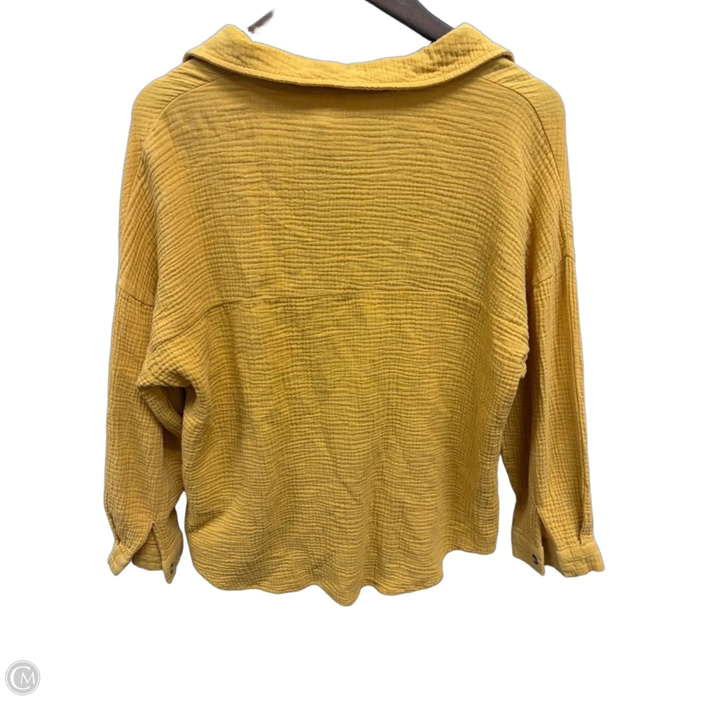 Top Long Sleeve By Clothes Mentor In Yellow, Size: Xl