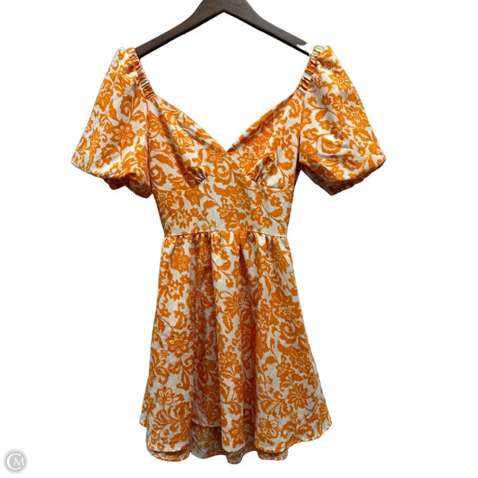 Dress Casual Short By Shein In Orange, Size: Xs