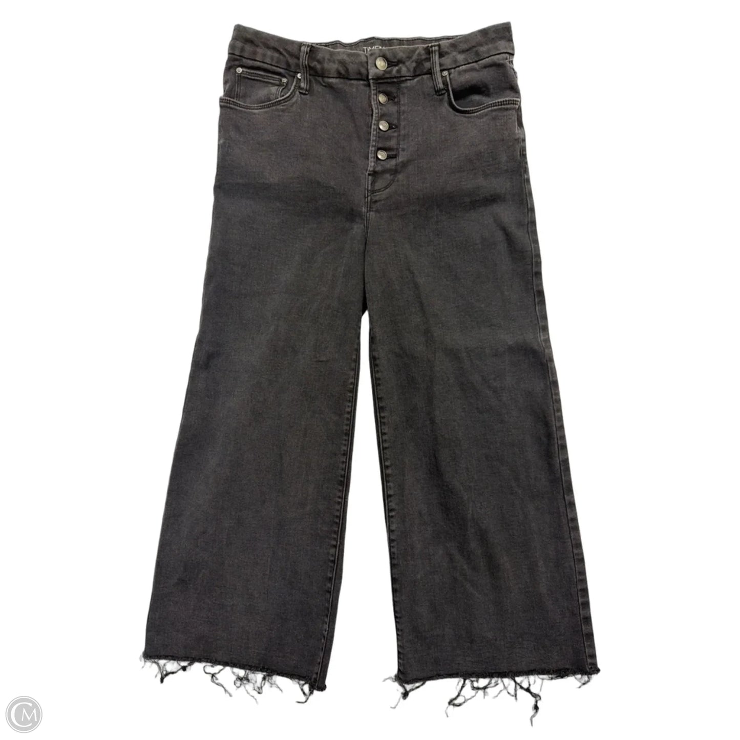 Pants Wide Leg By Time And Tru In Black Denim, Size: 10