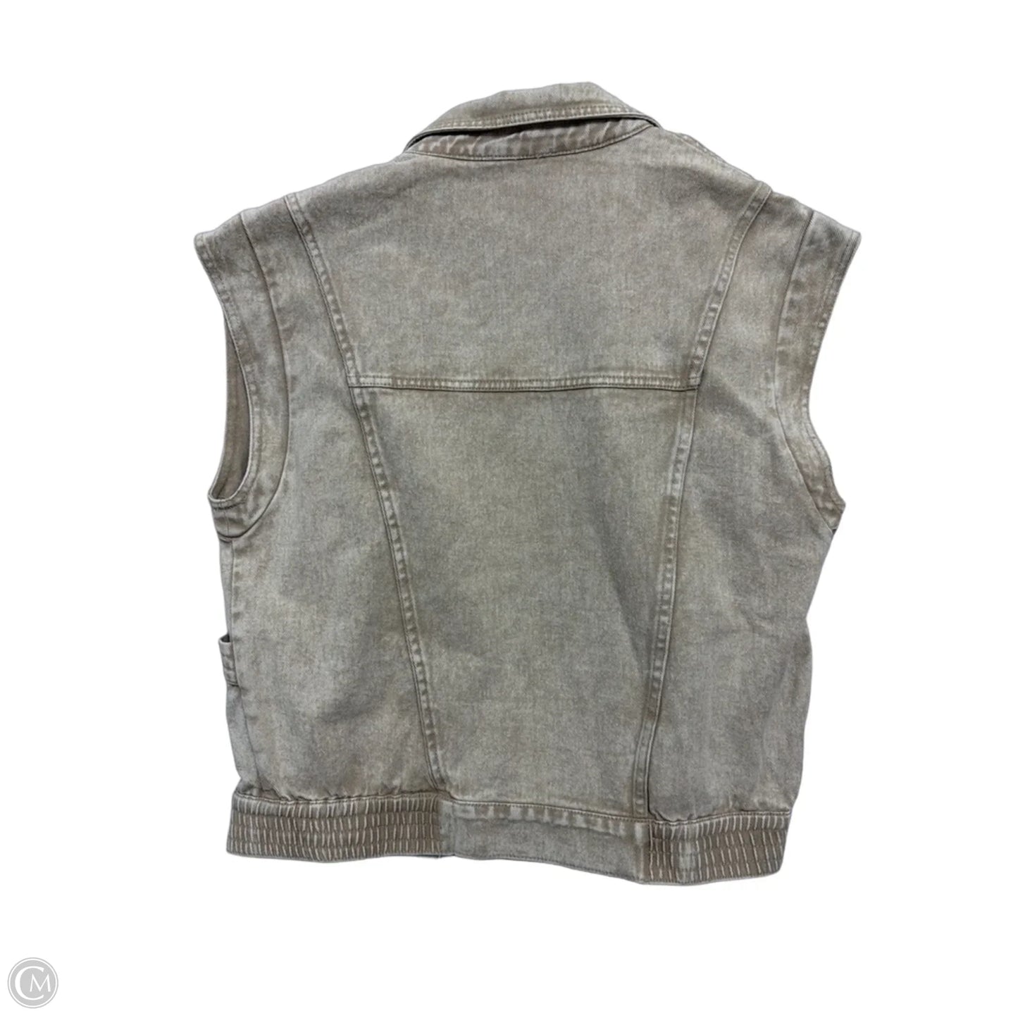 Vest Other By Elan In Brown Denim, Size: M