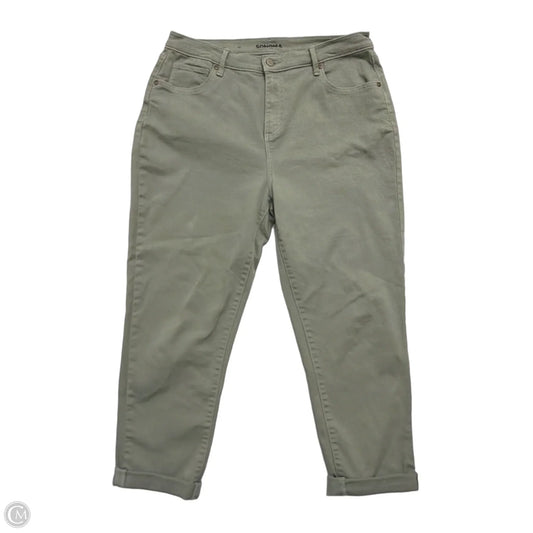 Jeans Boyfriend By Sonoma In Green Denim, Size: 12