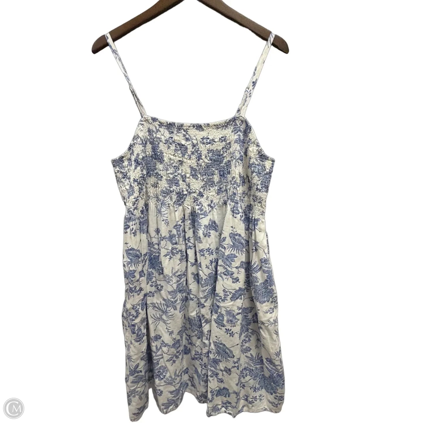 Dress Casual Short By Universal Thread In Blue & White, Size: Xl