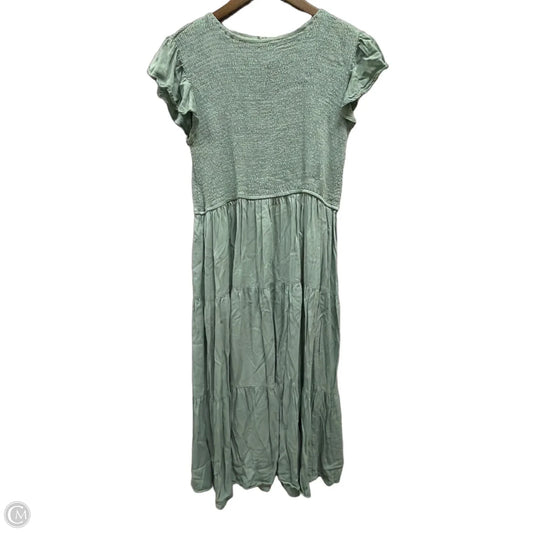 casual green dress Dress Casual Short By Hawthorn In Green, Size:1X