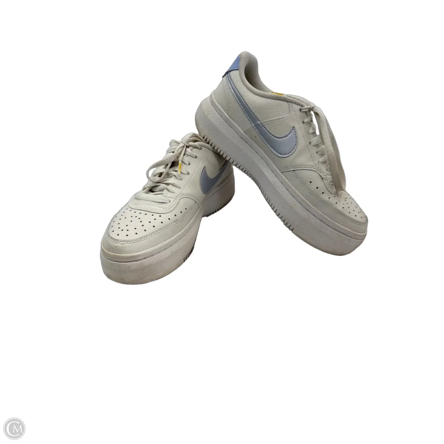 Shoes Sneakers By Nike In Blue & White, Size: 8.5