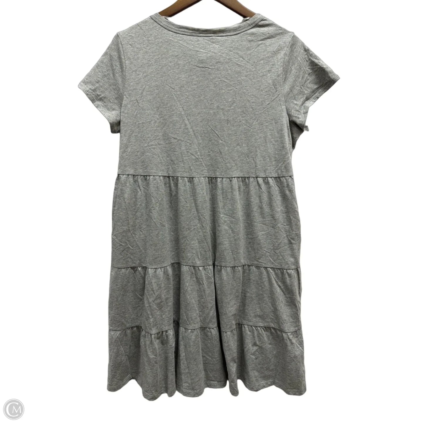 Dress Casual Midi By Time And Tru In Grey, Size: M