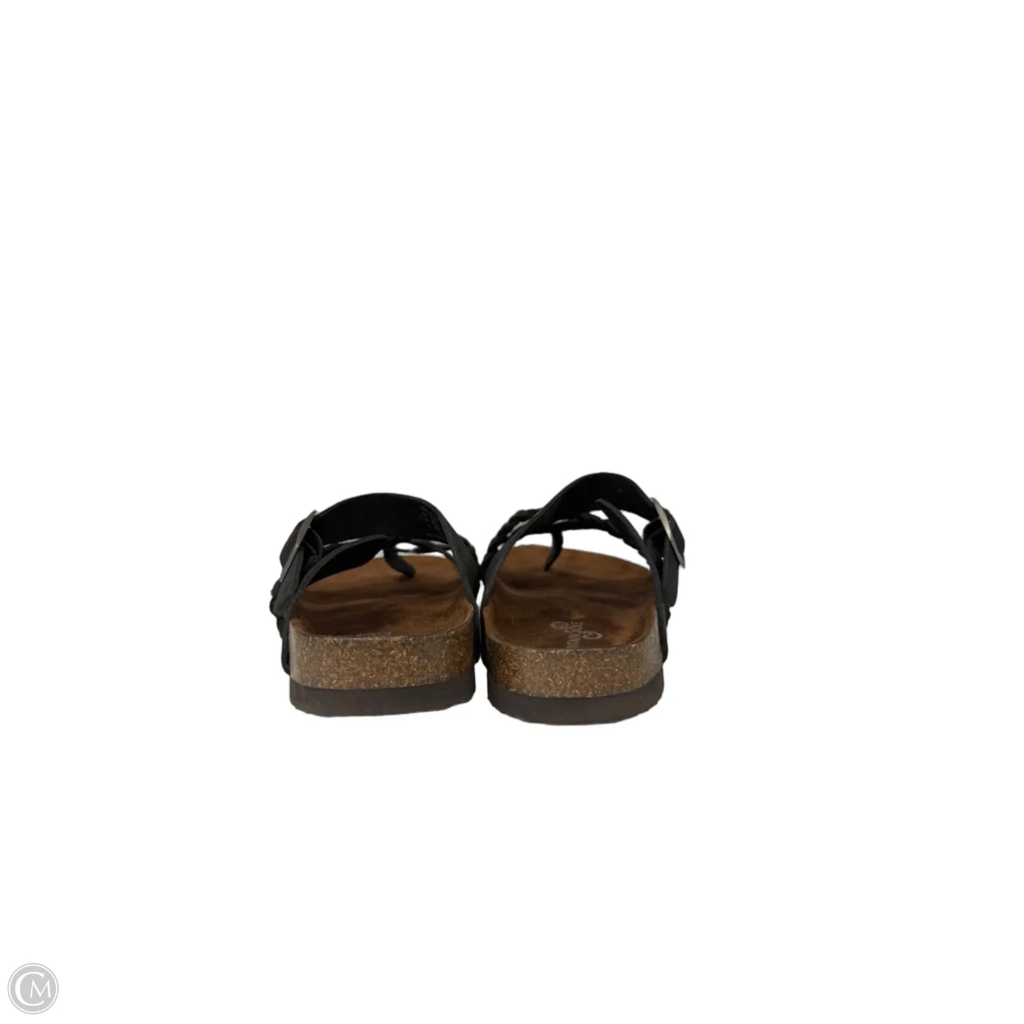 Sandals Flats By Clothes Mentor In Black, Size: 9