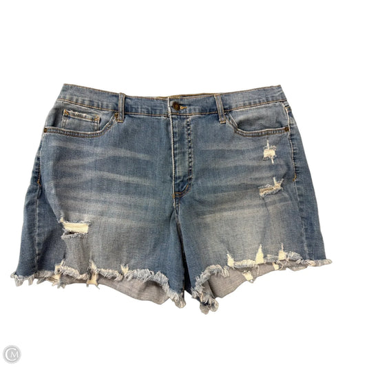 Shorts By Scoop In Blue Denim, Size: 16