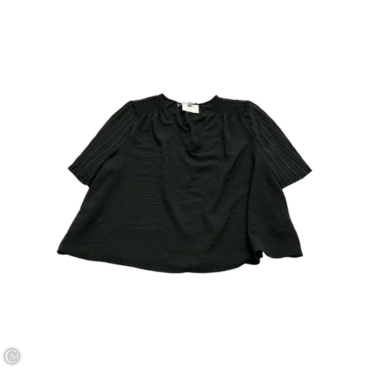 Top Short Sleeve By Ophelia Roe In Black, Size: 3x