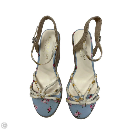 Shoes Heels Wedge By Altard State In Floral Print, Size: 7.5