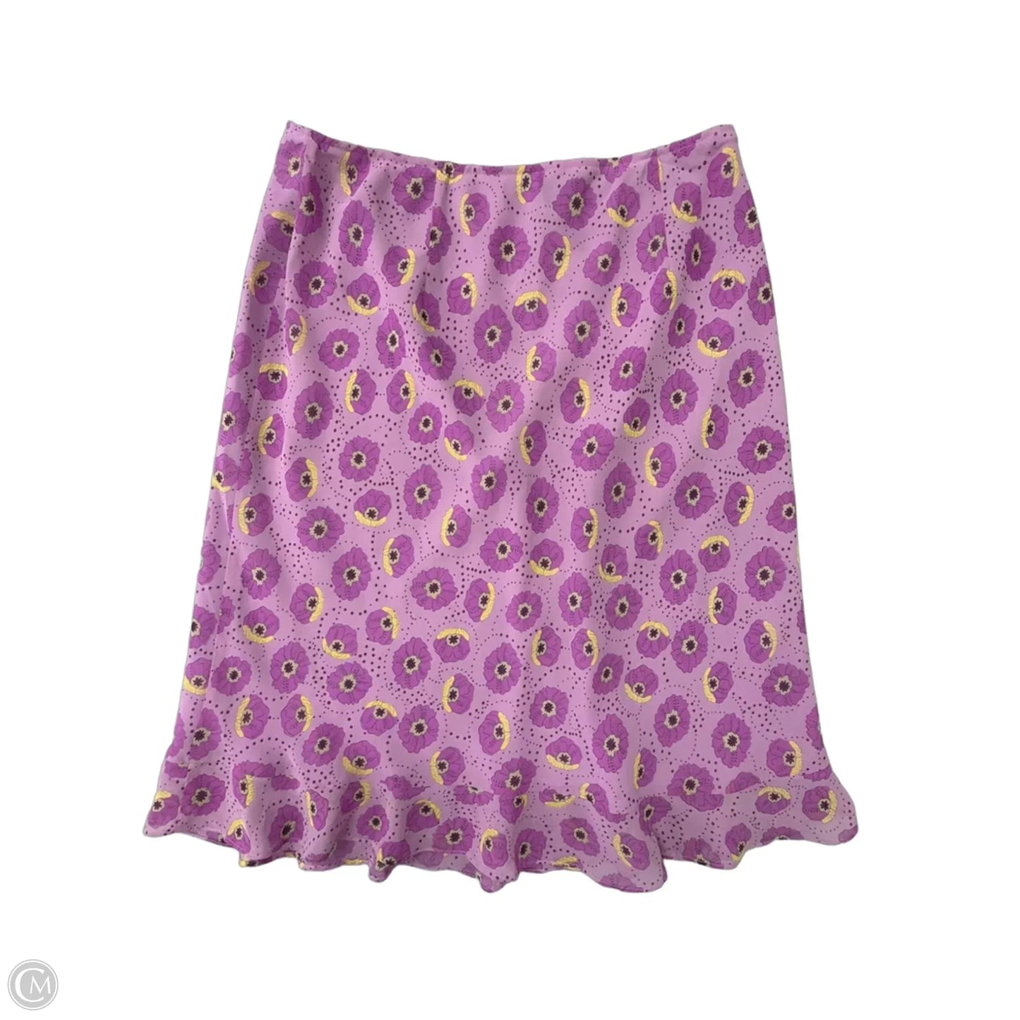 Skirt Midi By Apostrophe In Floral Print, Size: Xl