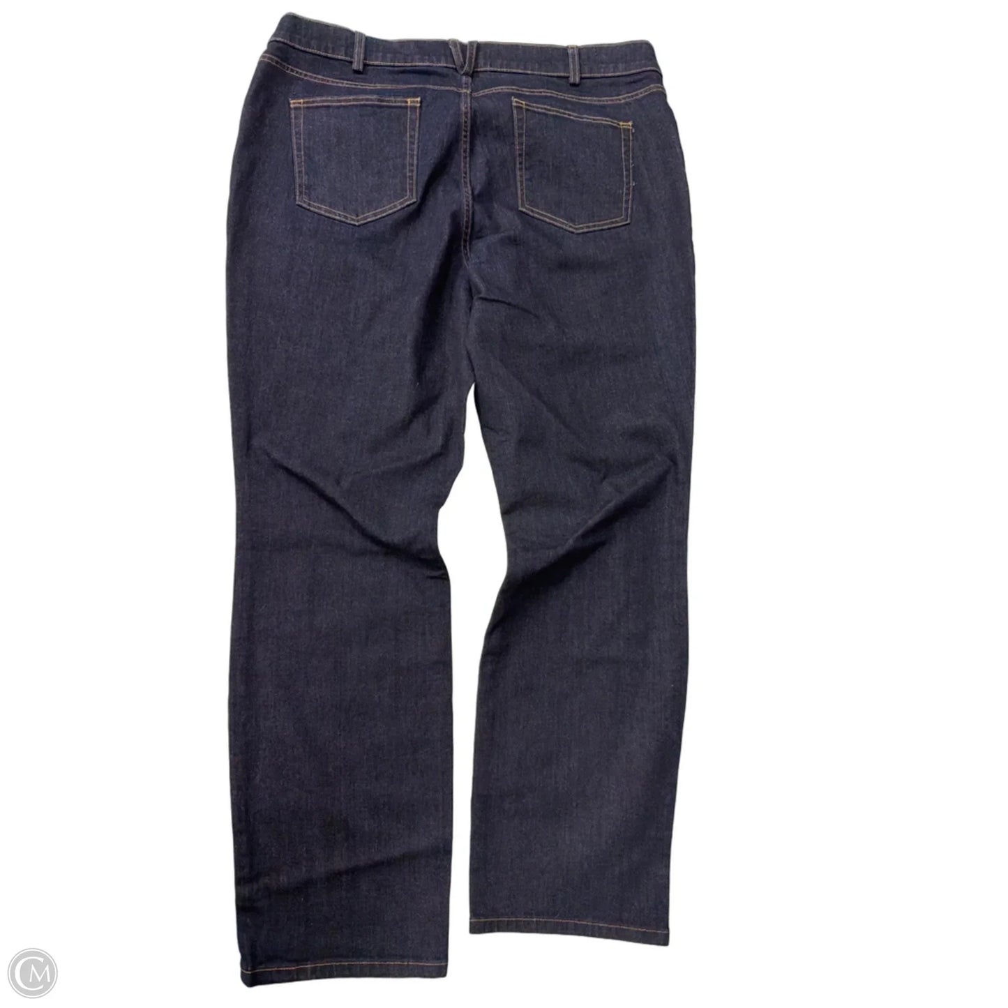 Jeans Straight By Duluth Trading In Blue Denim, Size: 18