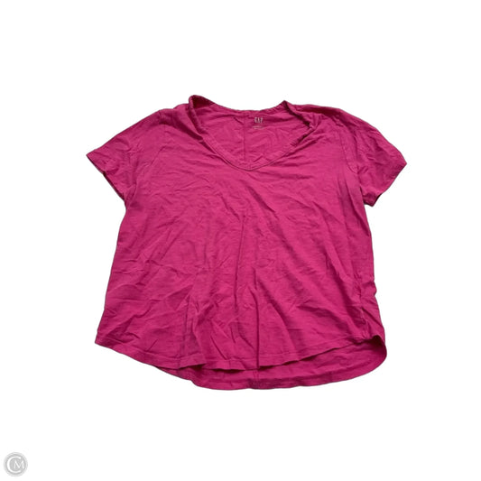 Top Short Sleeve By Gap In Pink, Size: L