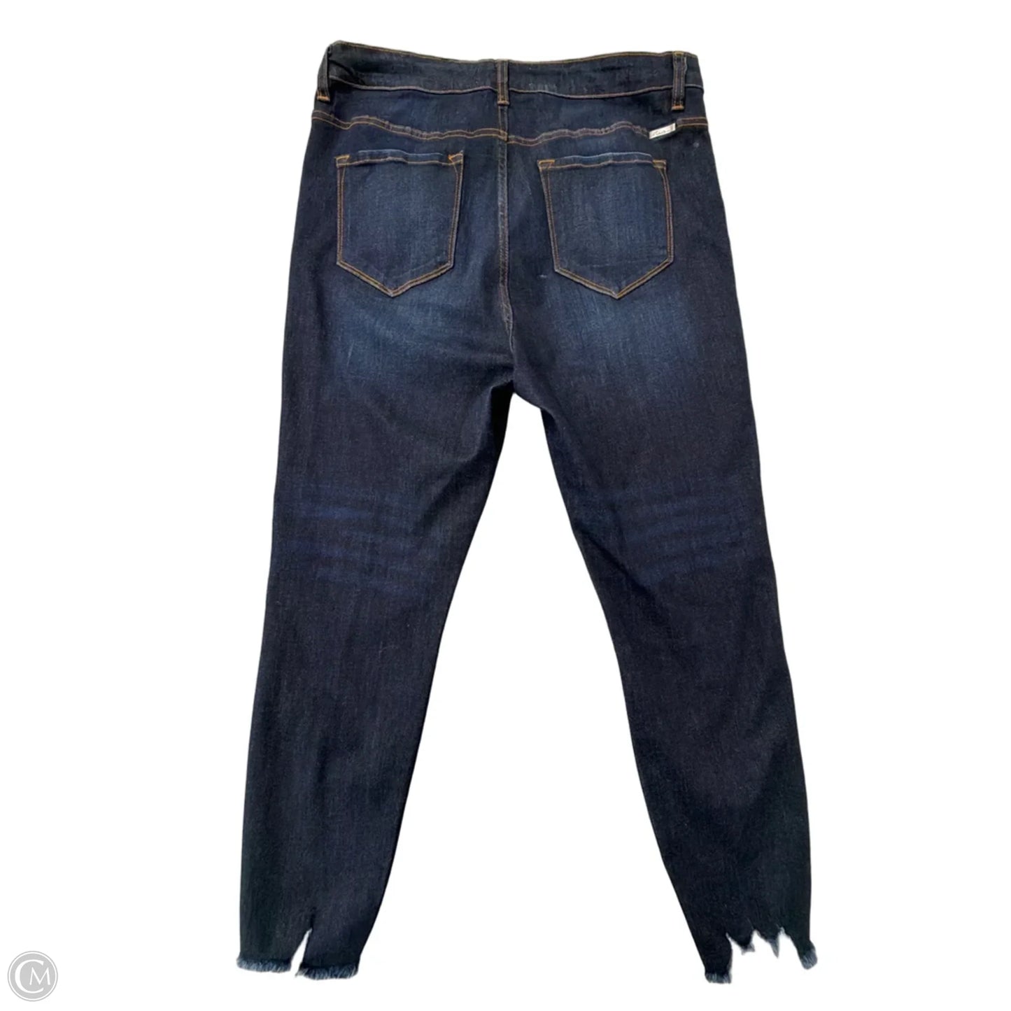 Jeans Skinny By Kancan In Blue Denim, Size: 14