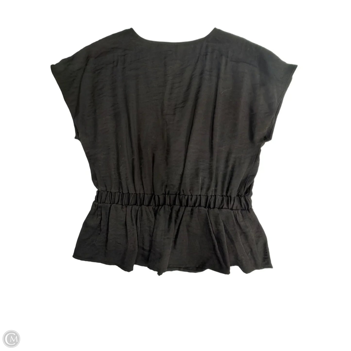 Top Short Sleeve By Nine West Apparel In Black, Size: M