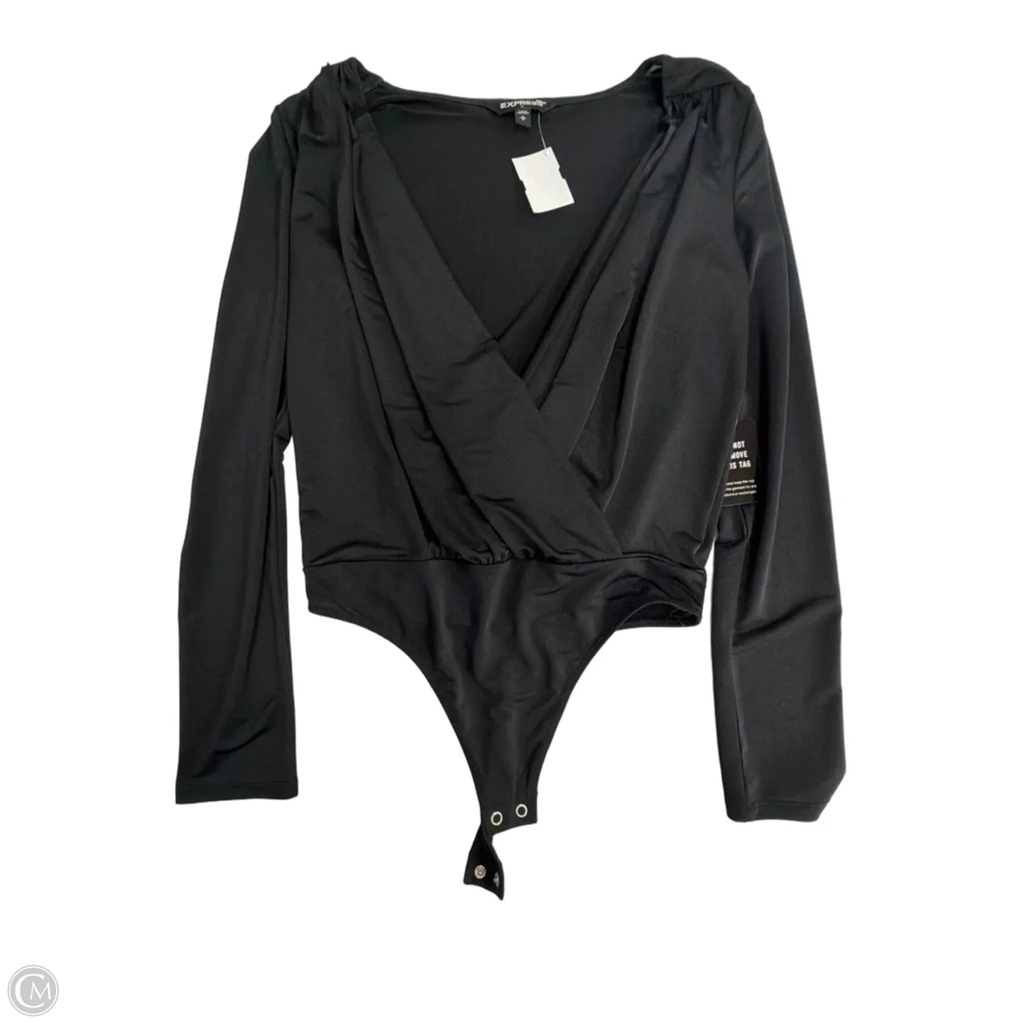 Top Short Sleeve By Express In Black, Size: S
