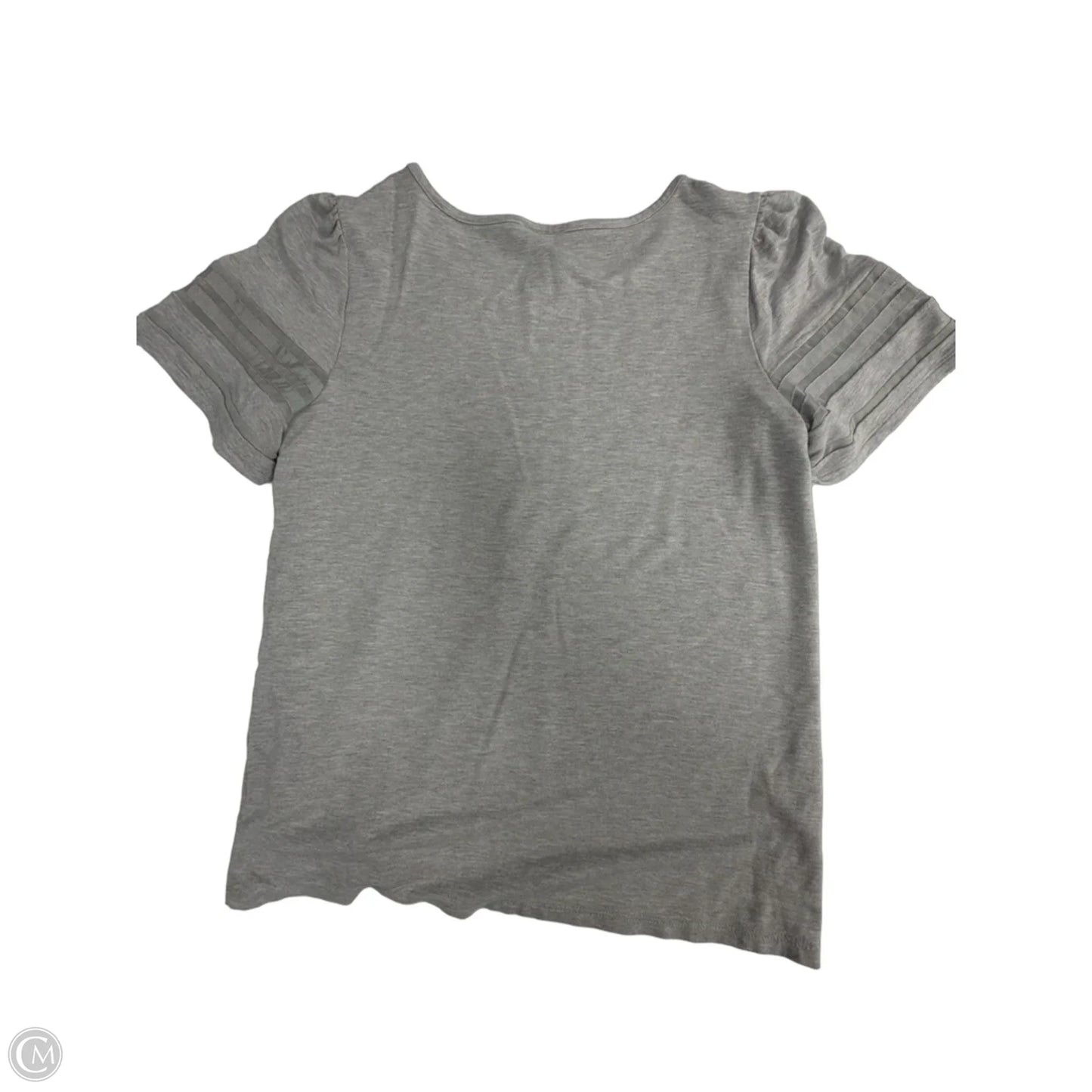 Top Short Sleeve By Ann Taylor In Grey, Size: S