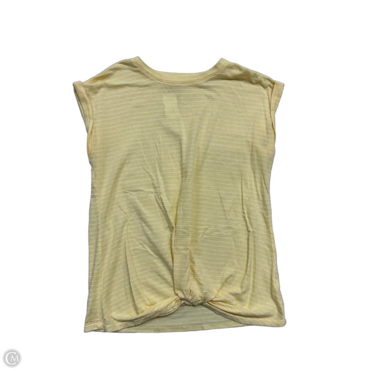 Top Short Sleeve By Maurices In Yellow, Size: S