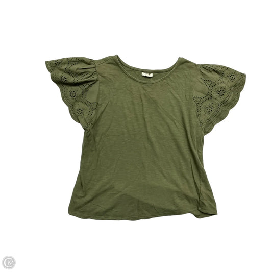 Top Short Sleeve By Maurices In Green, Size: M
