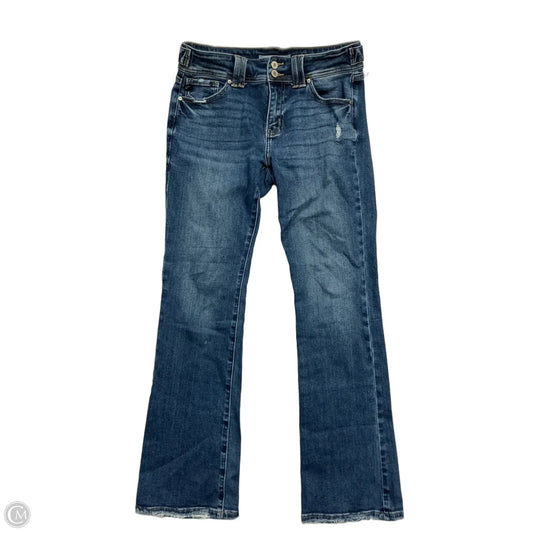 Jeans Flared By Kancan In Blue Denim, Size: 6
