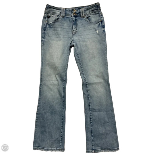 Jeans Flared By Kancan In Blue Denim, Size: 6