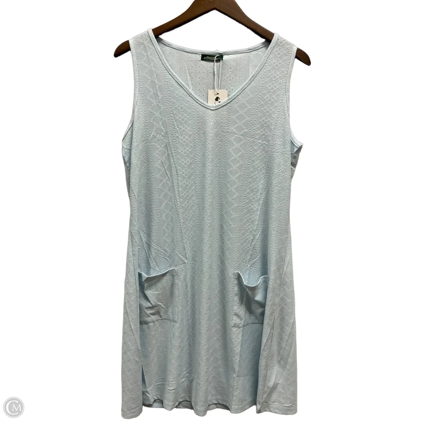 Dress Casual Midi By Clothes Mentor In Blue, Size: L