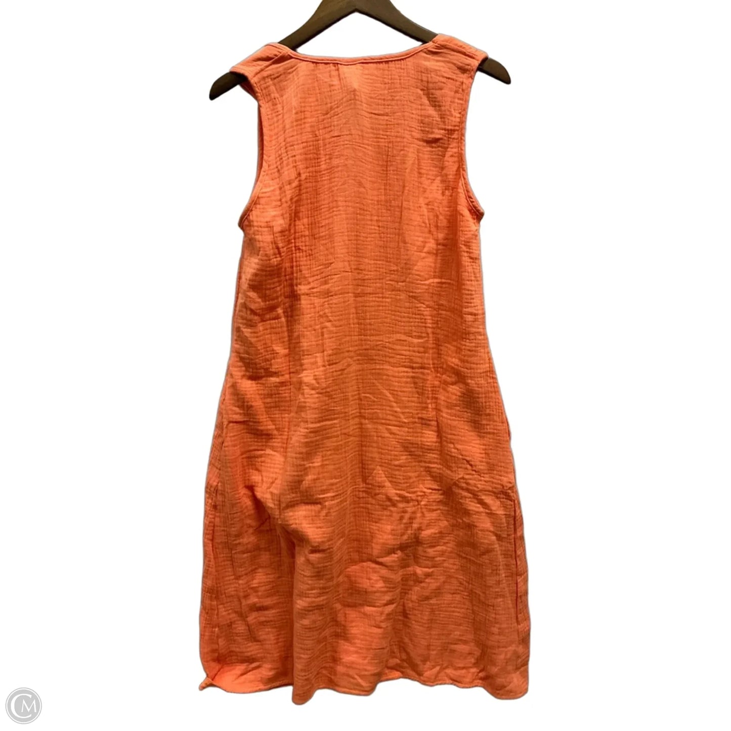 Dress Casual Midi By Clothes Mentor In Orange, Size: L