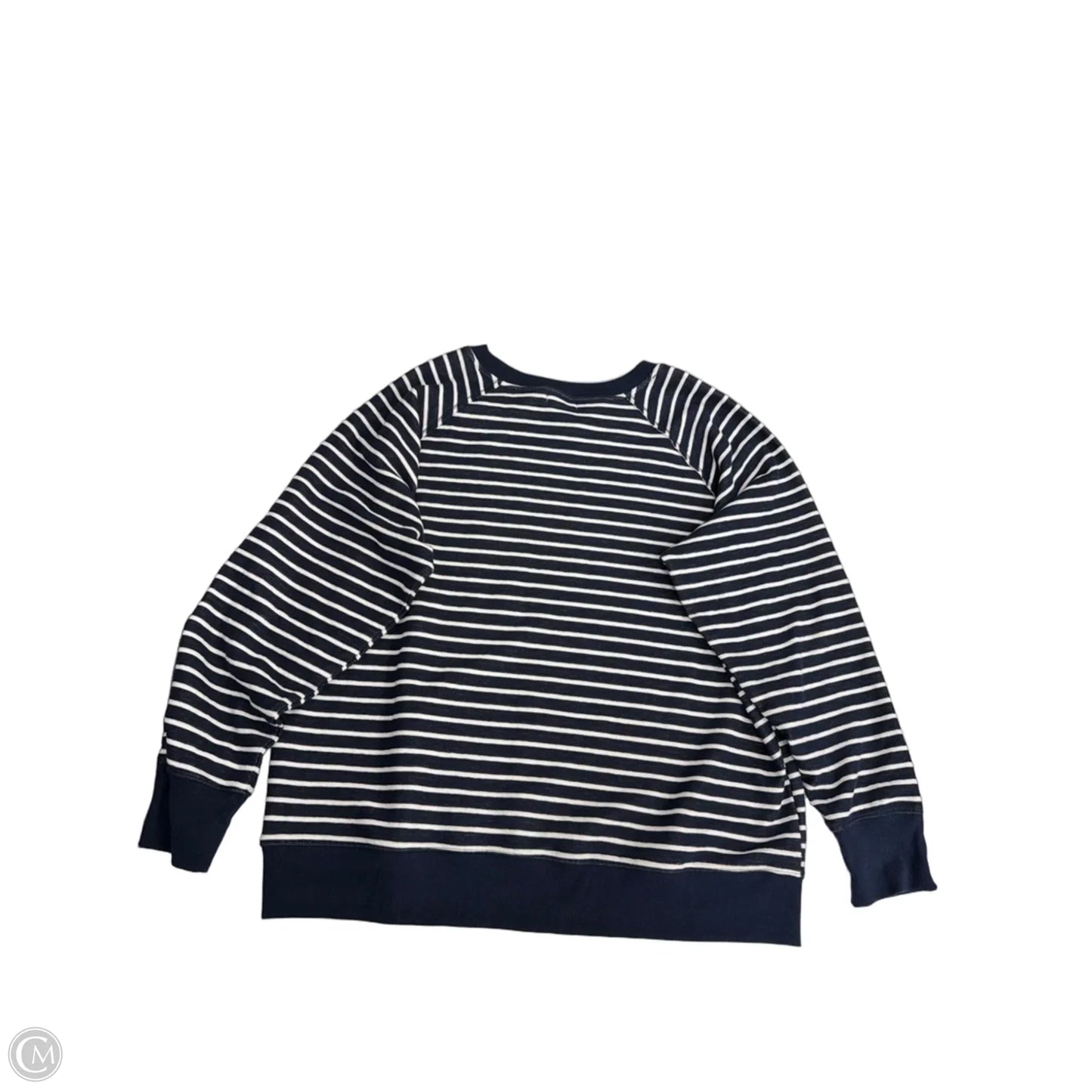Top Long Sleeve By Maurices In Striped Pattern, Size: 1x