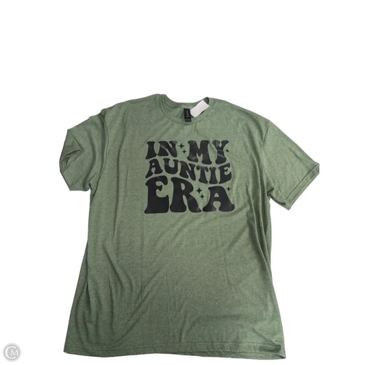 Top Short Sleeve By Gildan In Green, Size: Xl