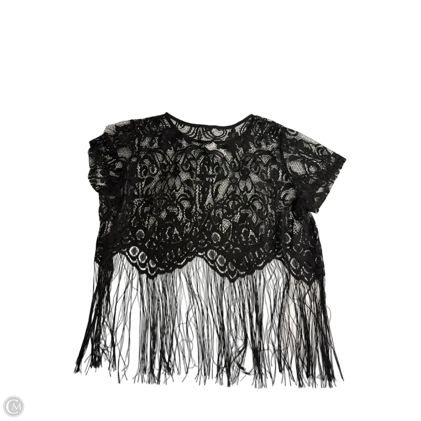 Top Short Sleeve By Shein In Black, Size: 2x