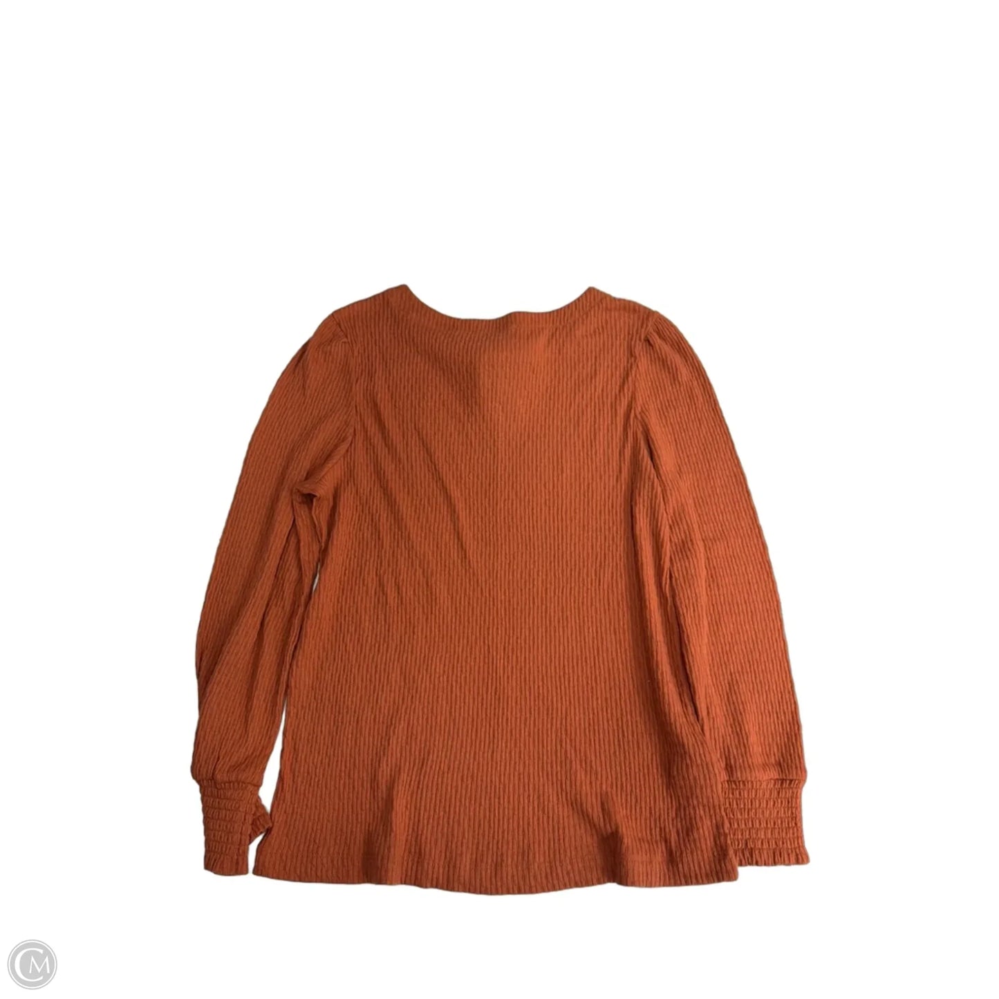 Top Long Sleeve By Loft In Orange, Size: Xl