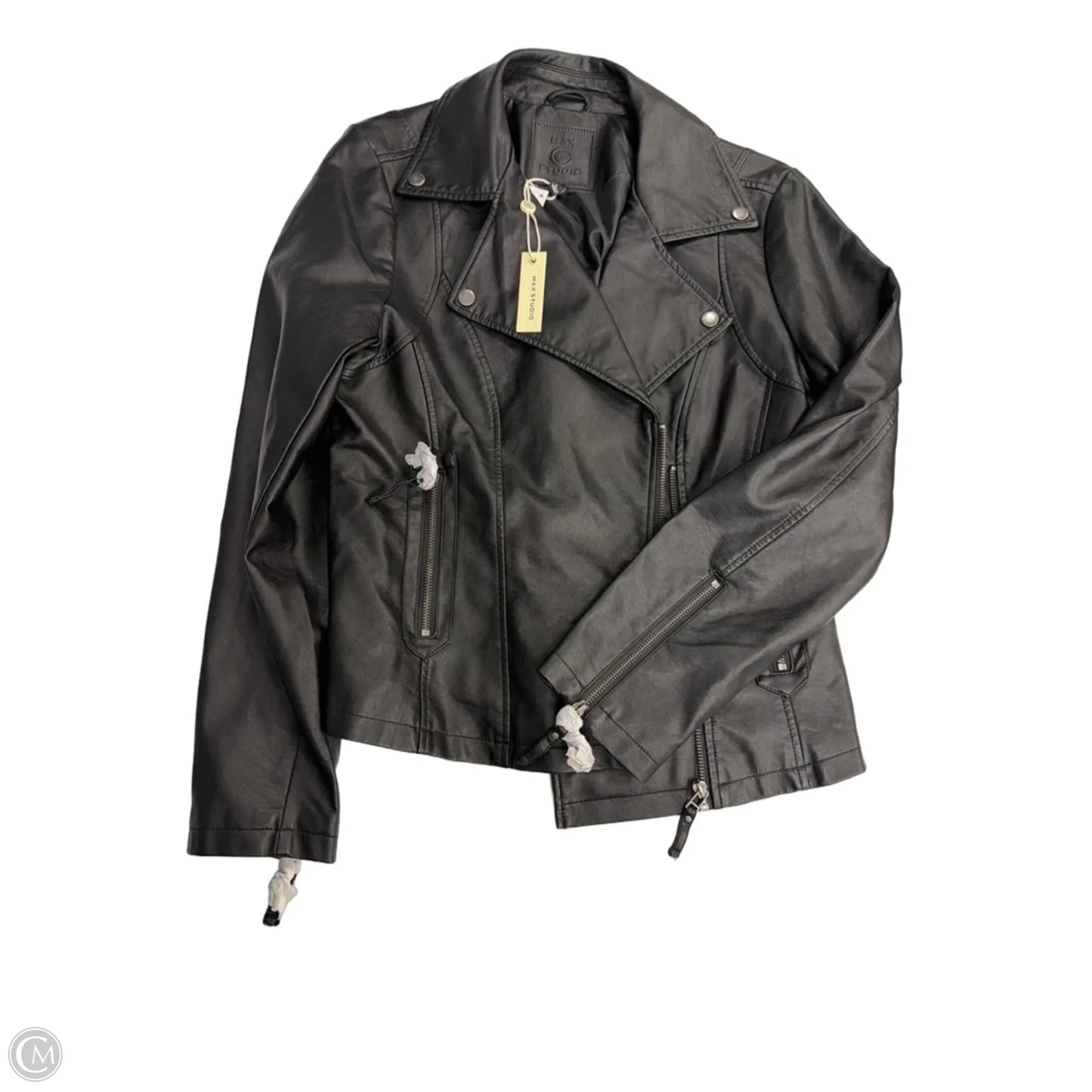 Jacket Moto By Max Studio In Black, Size: L