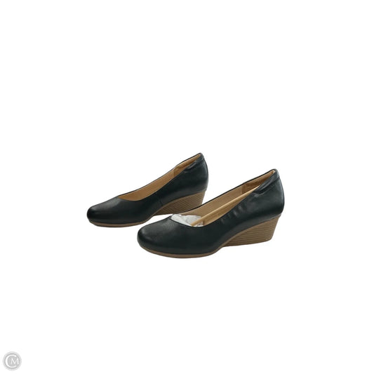 Shoes Heels Wedge By Dr Scholls In Black, Size: 9.5