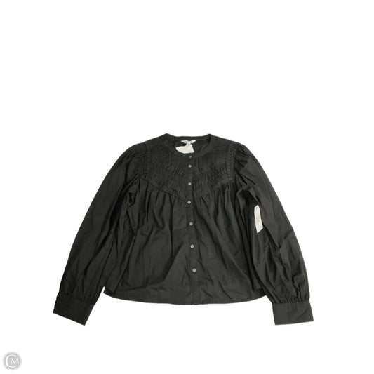 Top Long Sleeve By Time And Tru In Black, Size: L