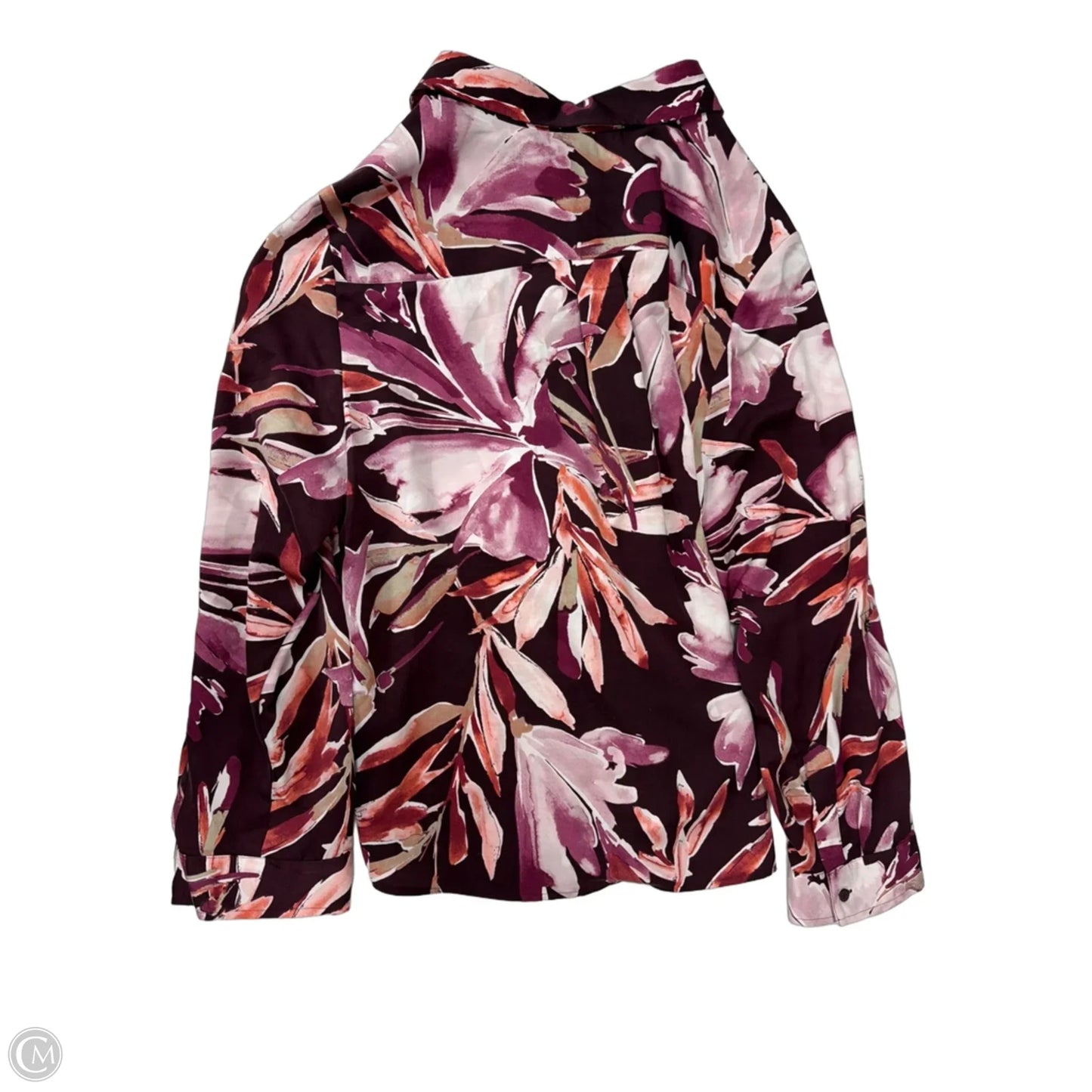 Top Long Sleeve By Chicos In Floral Print, Size: Xl