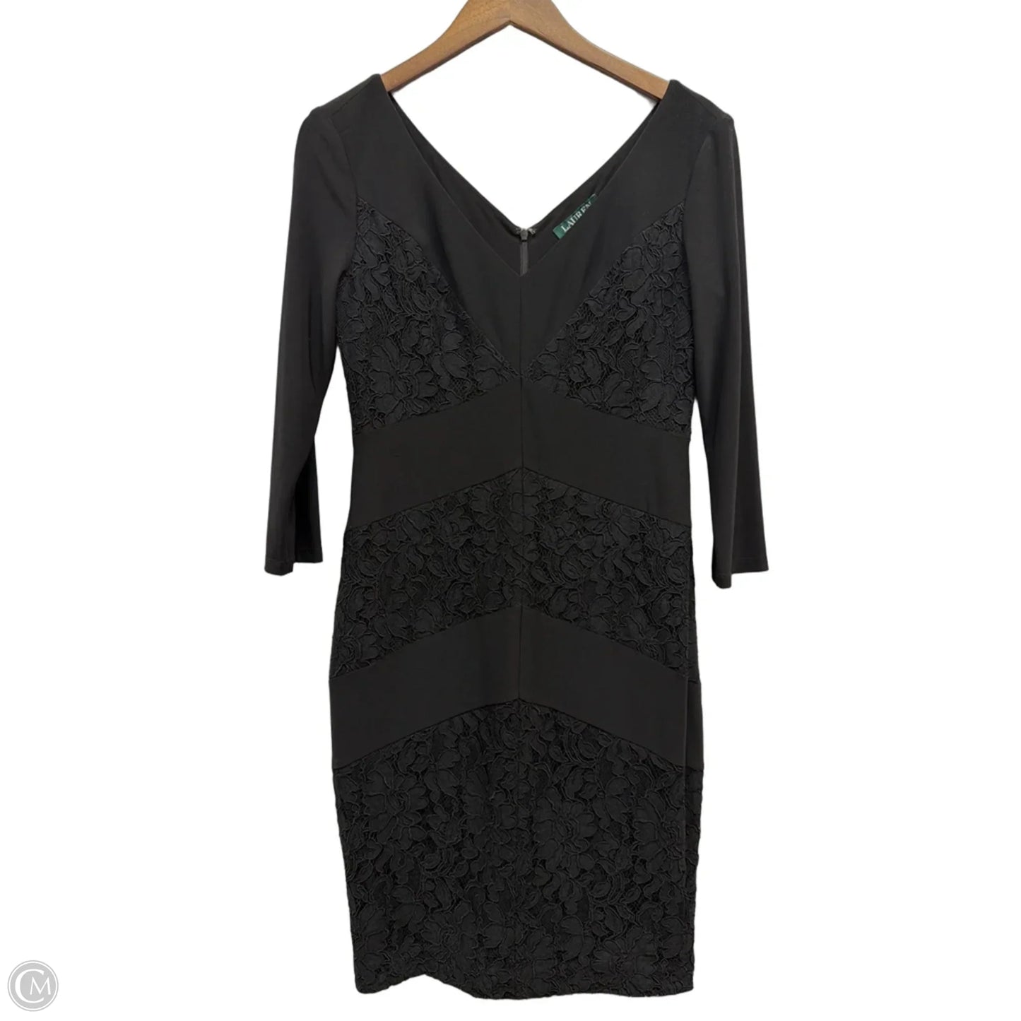 Dress Work By Lauren By Ralph Lauren In Black, Size: M