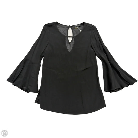 Top Long Sleeve By Etcetra In Black, Size: S
