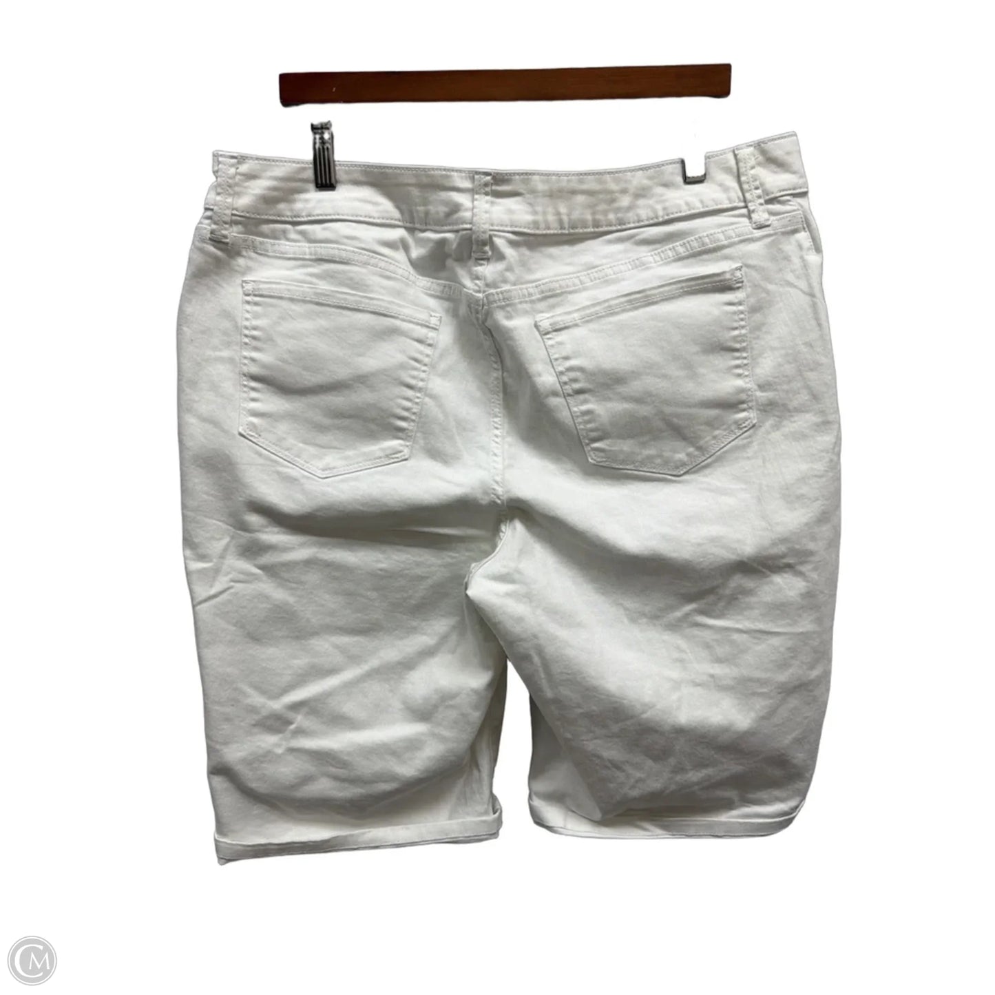 Shorts By St Johns Bay In White Denim, Size: 18