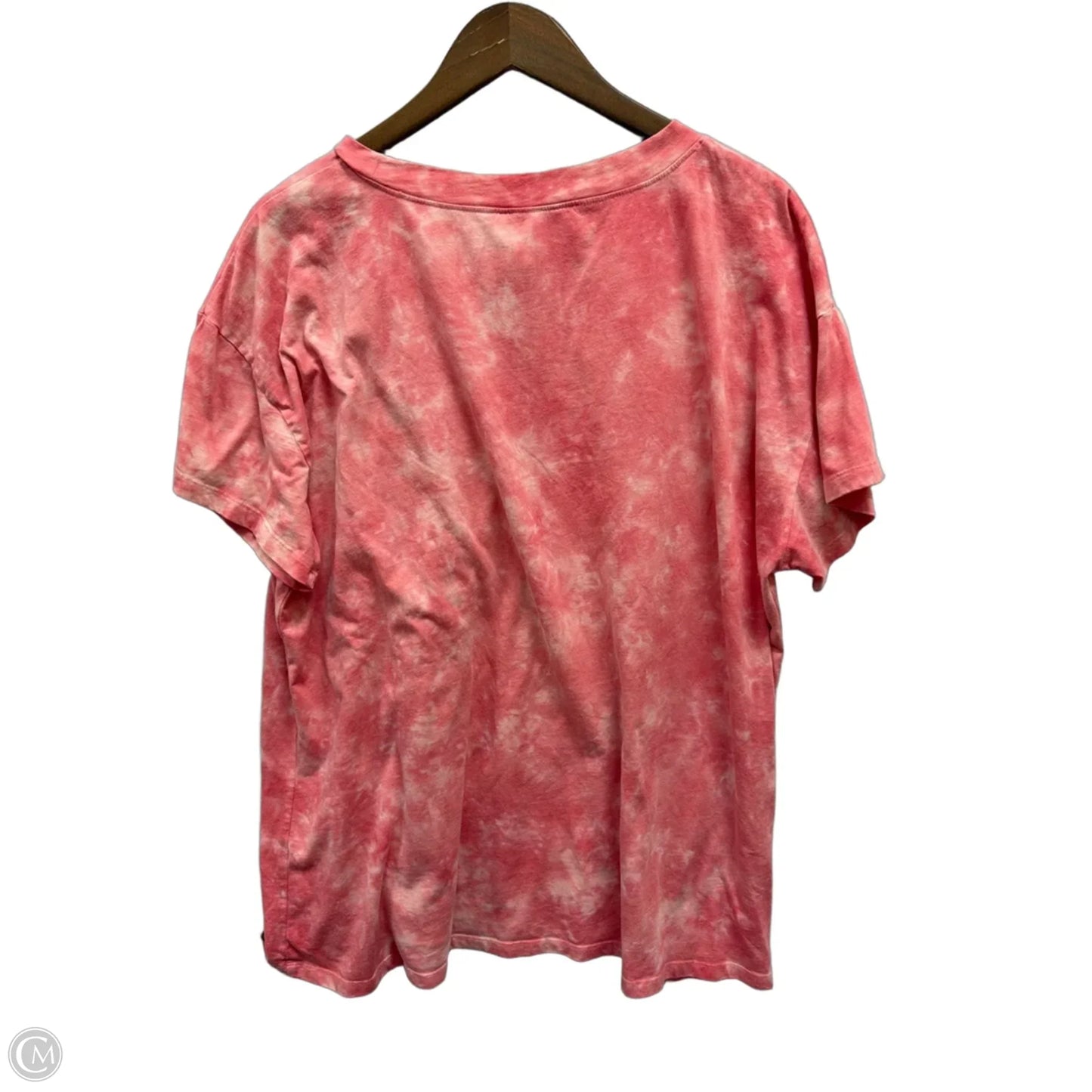 Athletic Top Short Sleeve By Livi Active In Pink, Size: 2x