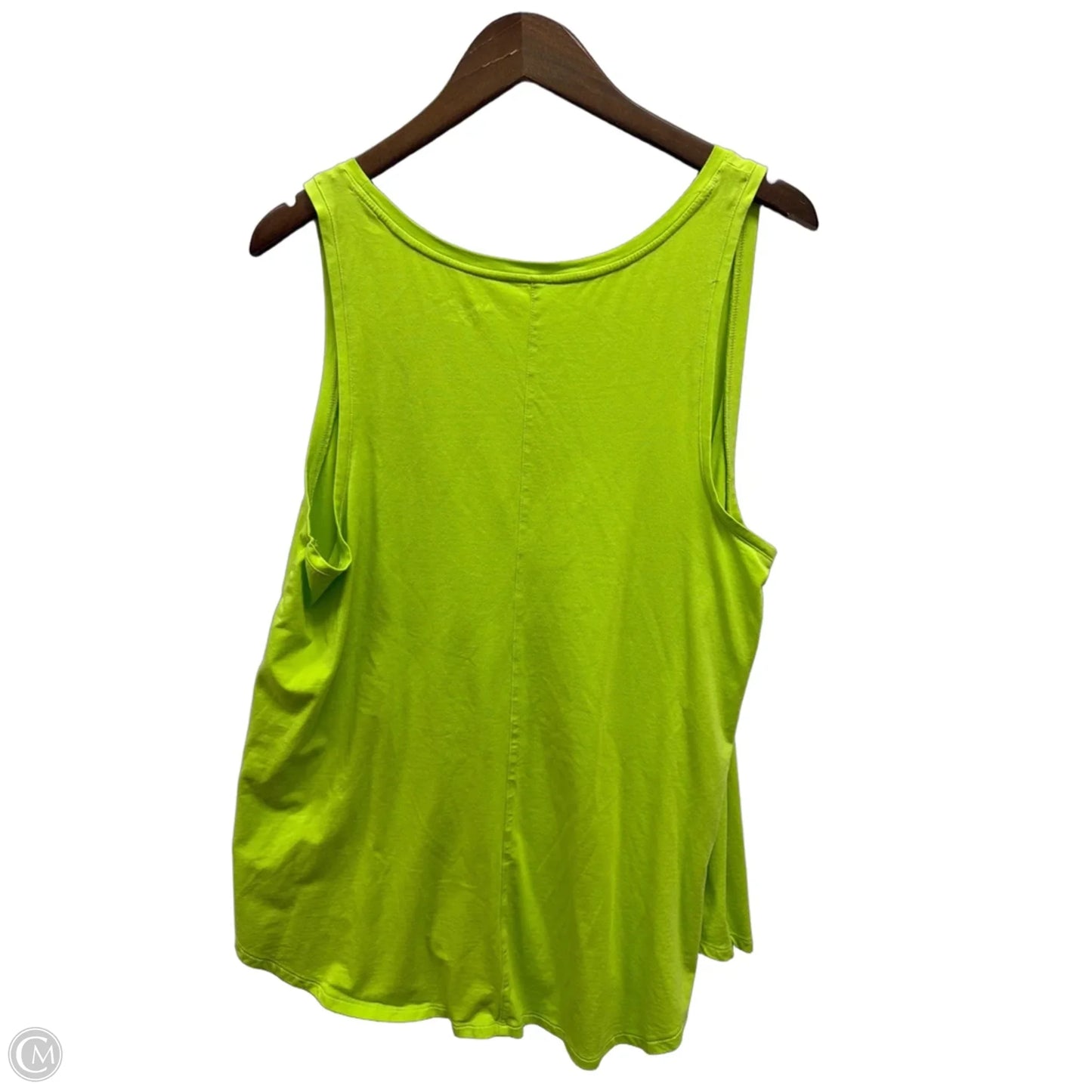 Top Sleeveless By Ava & Viv In Green, Size: 1x